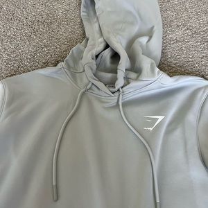 Mens Light Grey Gymshark Hoodie